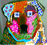 psychadelic dog art